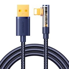 Кабель USB-A/Lightning/Угловой/1.2м Joyroom S-UL012A6 (синий) цена и информация | Кабели для телефонов | kaup24.ee