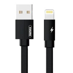 Cable USB Lightning Remax Kerolla, 1m (black) цена и информация | Кабели для телефонов | kaup24.ee