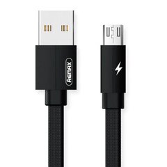 Cable USB Micro Remax Kerolla, 1m (black) цена и информация | Кабели для телефонов | kaup24.ee