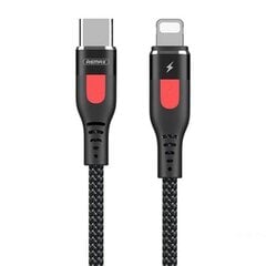 Cable USB-C do Lightning Remax Lesu Pro, 1m (black) цена и информация | Кабели для телефонов | kaup24.ee