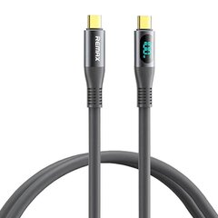 Cable USB-C USB-C Remax Zisee, RC-C032, 1,2m, 100W, (grey) цена и информация | Кабели для телефонов | kaup24.ee