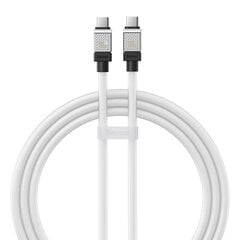 Cable USB-C to USB-C Baseus CoolPlay, 100W, 1m (white) цена и информация | Кабели для телефонов | kaup24.ee