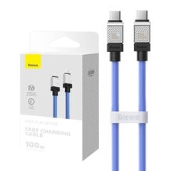 Cable USB-C do USB-C Baseus CoolPlay 100W 1m (blue) цена и информация | Кабели для телефонов | kaup24.ee