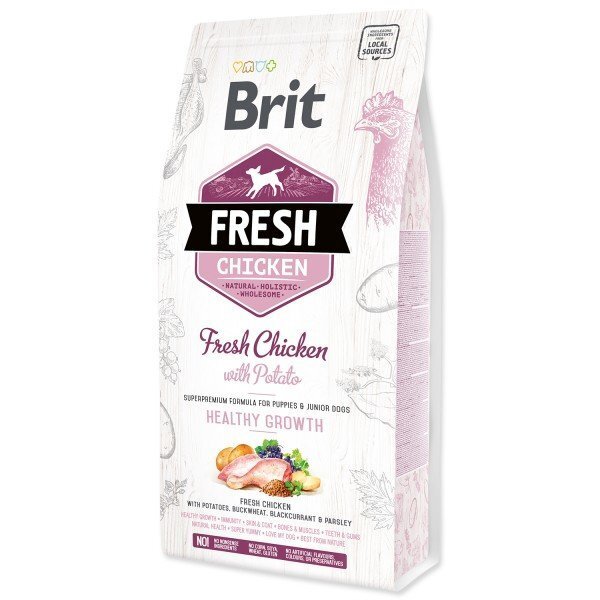 Brit Fresh Chicken with Potato Puppy koeratoit 2,5 kg hind ja info | Kuivtoit koertele | kaup24.ee