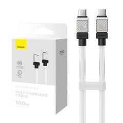 Cable USB-C do USB-C Baseus CoolPlay 100W 2m (white) цена и информация | Кабели для телефонов | kaup24.ee
