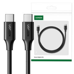 UGREEN Кабель USB-C на USB-C UGREEN 15177, 1,5 м (черный) цена и информация | Кабели для телефонов | kaup24.ee