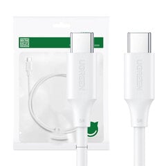Кабель USB-C на USB-C UGREEN 15173 (белый), 150 см цена и информация | Borofone 43757-uniw | kaup24.ee