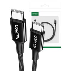 UGREEN Кабель USB-C на USB-C UGREEN 15276, 1,5 м (черный) цена и информация | Borofone 43757-uniw | kaup24.ee