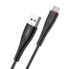 Foneng Кабель Foneng X15 USB-USB-C, 2,4 А, 1,2 м (черный) цена и информация | Кабели для телефонов | kaup24.ee