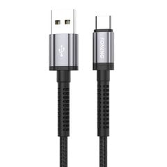 Foneng Кабель Foneng X83 USB-USB-C, 2,1 А, 1 м (черный) цена и информация | Borofone 43757-uniw | kaup24.ee