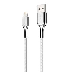 Cygnett Кабель Lightning-USB Cygnett Armored 2.4A 12W 0.1м (белый) цена и информация | Кабели для телефонов | kaup24.ee