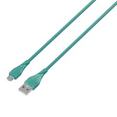 Кабель LDNIO LS611 USB — Micro USB 1 м, 30 Вт (зеленый) цена и информация | Кабели для телефонов | kaup24.ee