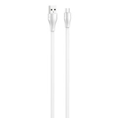 Кабель USB-USB-C LDNIO LS550, 2.4 А, 0.2 м (белый) цена и информация | Кабели для телефонов | kaup24.ee