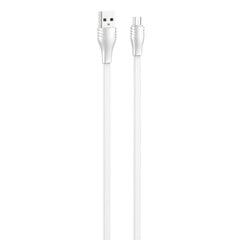 Кабель USB на USB-C LDNIO LS553, 2.1А, 2 м (белый) цена и информация | Borofone 43757-uniw | kaup24.ee