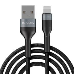 Кабель USB для Lightning Romoss CB12B 2.4A, 1 м (черный) цена и информация | Кабели для телефонов | kaup24.ee