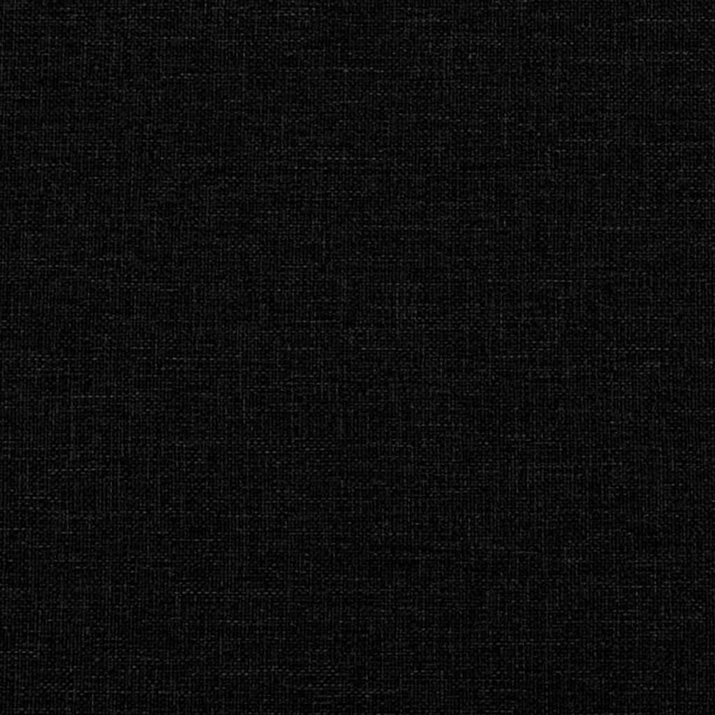 vidaXL päevavoodi, must, 100 x 200 cm, kangas hind ja info | Voodid | kaup24.ee