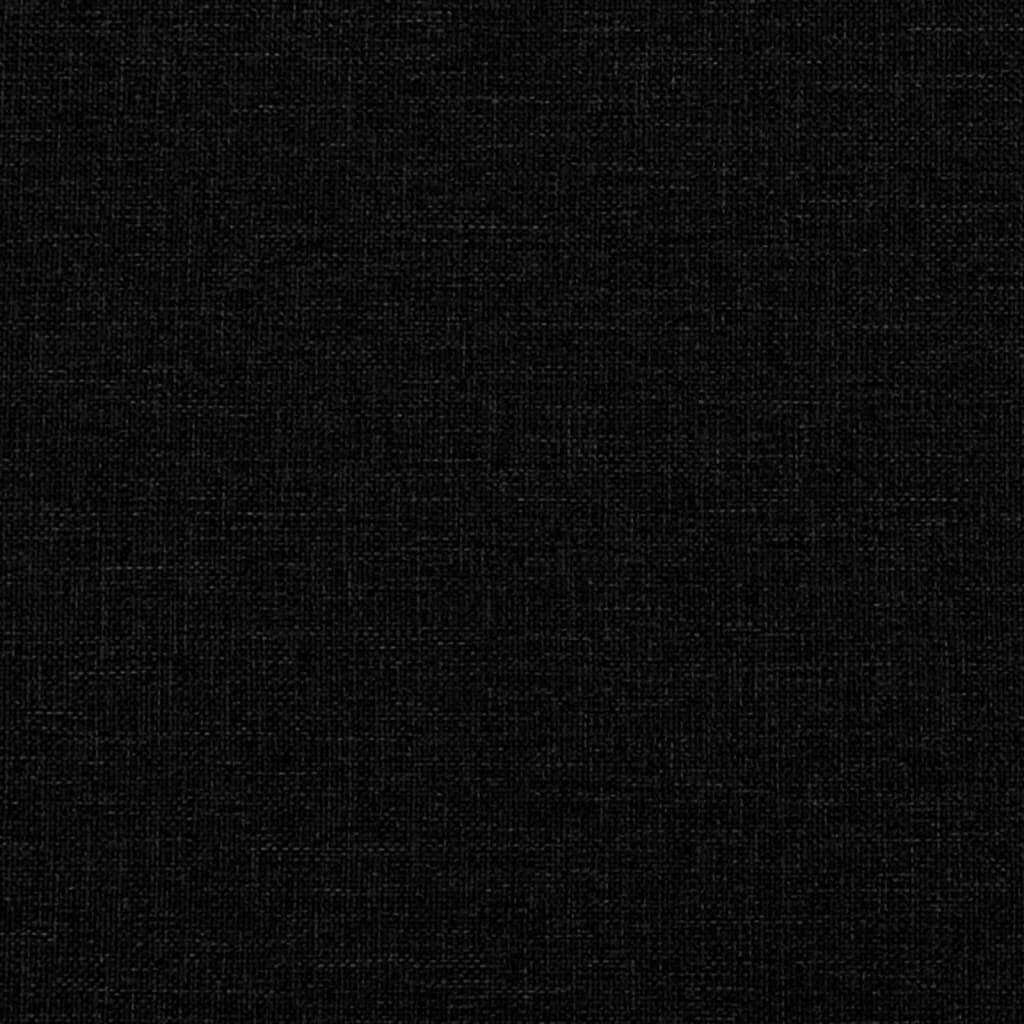 vidaXL päevavoodi, must, 90 x 190 cm, kangas hind ja info | Voodid | kaup24.ee