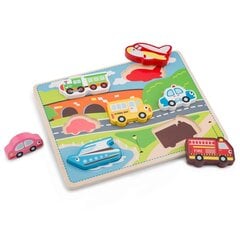 Пазл игровой New Classic Toys «Транспорт» (10520) цена и информация | Развивающие игрушки и игры | kaup24.ee