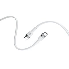 Forever Flexible cable USB-C - USB-C 2,0 m 60W white цена и информация | Кабели для телефонов | kaup24.ee