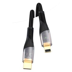 XO Clear cable NB-Q223A USB-C - Lightning 1,0 m 27W black цена и информация | Кабели для телефонов | kaup24.ee