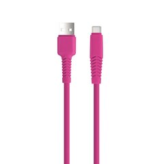 Setty cable USB - USB-C 1,5 m 2A KSA-C-1.526 pink цена и информация | Кабели для телефонов | kaup24.ee