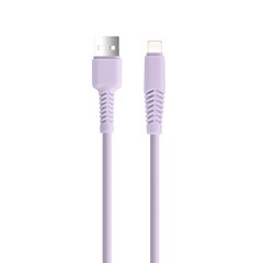 Setty cable USB - Lightning 1,5 m 2,1A KSA-L-1.529 lilac цена и информация | Кабели для телефонов | kaup24.ee