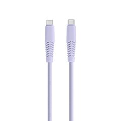 Setty cable USB-C - USB-C 1,5 m 2,1A KSC-C-1.529 lilac цена и информация | Кабели для телефонов | kaup24.ee