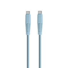 Setty cable USB-C - USB-C 1,5 m 2,1A KSC-C-1.523 niebieski цена и информация | Кабели для телефонов | kaup24.ee