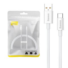 Cable USB do USB-C Baseus Superior 100W 2m (white) цена и информация | Кабели для телефонов | kaup24.ee