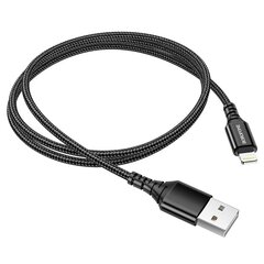 Borofone Cable BX54 Ultra Bright - USB to Lightning - 2,4A 1 metre black цена и информация | Кабели для телефонов | kaup24.ee