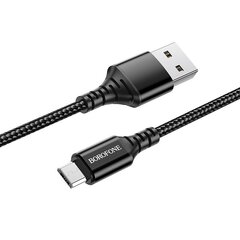 Borofone Cable BX54 Ultra Bright - USB to Micro USB - 2,4A 1 metre black цена и информация | Кабели для телефонов | kaup24.ee