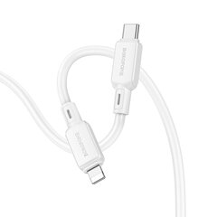 Borofone Cable BX94 Crystal color - USB to Micro USB - 2,4A 1 metre white цена и информация | Кабели для телефонов | kaup24.ee