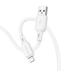 Borofone Cable BX94 Crystal color - USB to Micro USB - 2,4A 1 metre white цена и информация | Кабели для телефонов | kaup24.ee