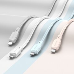 Borofone Cable BX94 Crystal color - USB to Lightning - 2,4A 1 metre white цена и информация | Кабели для телефонов | kaup24.ee