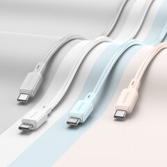 Borofone Cable BX94 Crystal color - USB to Typ C - 3A 1 metre light pink цена и информация | Кабели для телефонов | kaup24.ee