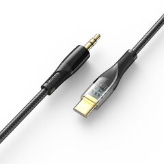 XO Clear cable audio NB-R241B USB-C - jack 3,5mm 1,0 m black цена и информация | Кабели для телефонов | kaup24.ee