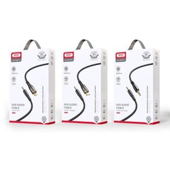 XO Clear cable audio NB-R241C jack 3,5mm - jack 3,5mm 1,0 m black цена и информация | Кабели для телефонов | kaup24.ee