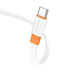 Borofone Cable BX89 Union - USB to Type C - 3A 1 metre white-grey цена и информация | Кабели для телефонов | kaup24.ee