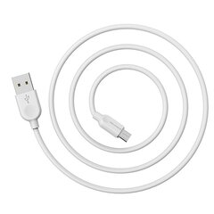 Borofone Cable BX14 LinkJet - USB to Micro USB - 2,4A 3 metres white цена и информация | Кабели для телефонов | kaup24.ee