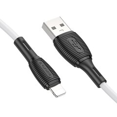 Borofone Cable BX86 Advantage - USB to Lightning - 2,4A 1 metre white цена и информация | Кабели для телефонов | kaup24.ee