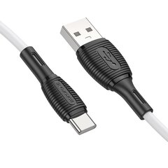 Borofone Cable BX86 Advantage - USB to Type C - 3A 1 metre white цена и информация | Кабели для телефонов | kaup24.ee