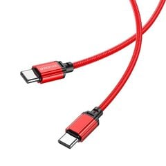 Borofone Cable BX87 Sharp - Type C to Type C - PD 60W 1 metre red цена и информация | Кабели для телефонов | kaup24.ee