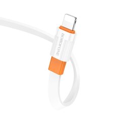 Borofone Cable BX89 Union - Type C to Lightning - PD 20W 1 metre white-orange цена и информация | Кабели для телефонов | kaup24.ee