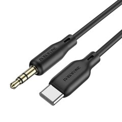 Borofone Cable BL18 - jack 3,5mm to Type C - 1 metr black цена и информация | Кабели для телефонов | kaup24.ee