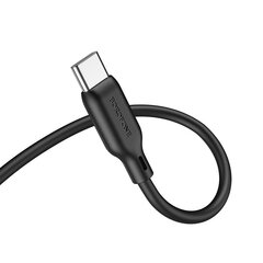 Borofone Cable BL18 - jack 3,5mm to Type C - 1 metr black цена и информация | Кабели для телефонов | kaup24.ee