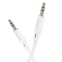 Borofone Cable BL18 - jack 3,5mm to Lightning - 1 metr white цена и информация | Кабели для телефонов | kaup24.ee