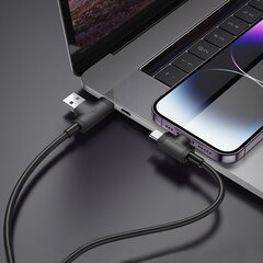 Borofone Cable BX73 4 in 1 - USB + Type C to Type C + Lightning - 5A 1 metre black цена и информация | Кабели для телефонов | kaup24.ee