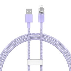 Fast Charging cable Baseus USB-A to Lightning Explorer Series 1m 2.4A (purple) цена и информация | Кабели для телефонов | kaup24.ee