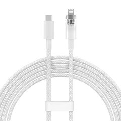 Fast Charging cable Baseus USB-C to Lightning Explorer Series 2m, 20W (white) цена и информация | Кабели для телефонов | kaup24.ee