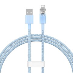 Fast Charging Cable Baseus Explorer USB to Lightning 2.4A 1M (blue) цена и информация | Кабели для телефонов | kaup24.ee